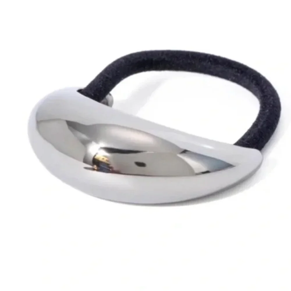 New! Anthropologie Silver Elastic Hair Tie